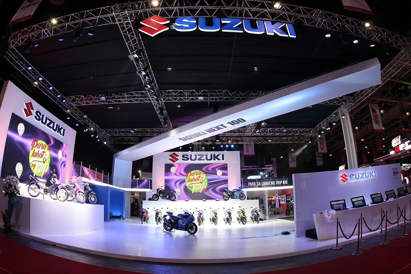 Thousands of riders gathered at the Suzuki Hub for the unveiling of its latest motorcycles