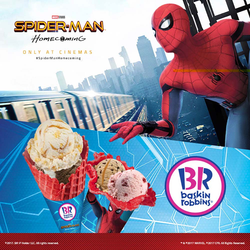 Baskin-Robbins’ amazing welcome for Spider-Man: Homecoming