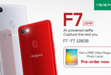 Pre-order the OPPO F7 get a free Olike LED Bluetooth Speaker