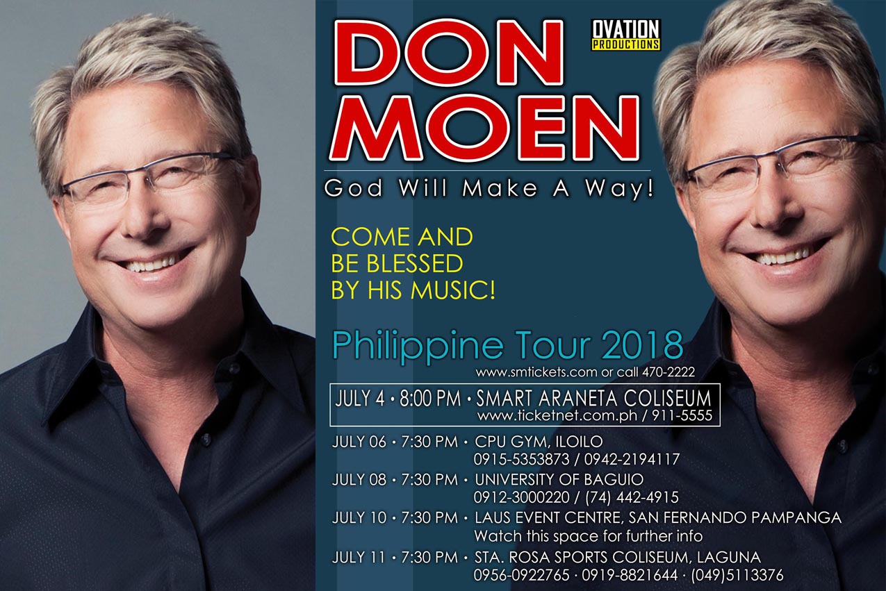 Gospel Artist Don Moen to have five-city concert tour in PH starting July