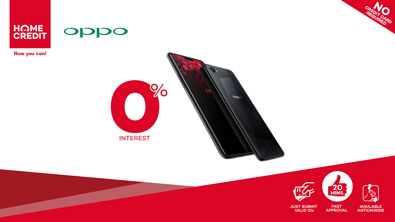 OPPO F7 at 0% interest! Thanks to Home Credit