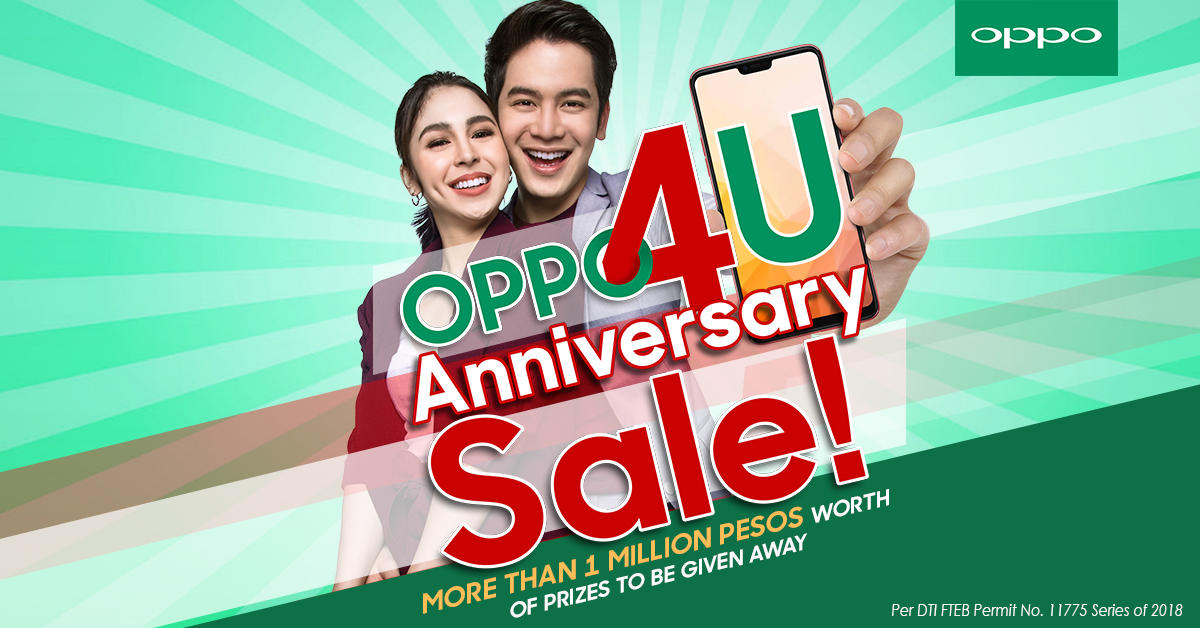 More than PHP 1 million worth of prizes, discounts and freebies await at OPPO4U Anniversary Sale