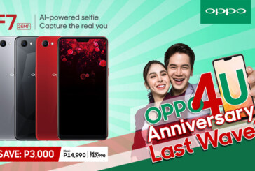 OPPO4U Anniversary Last Wave offers the OPPO F7 at PHP 14,990 only