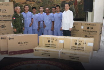LG donates appliances to benefit injured Marawi soldiers at VLMC