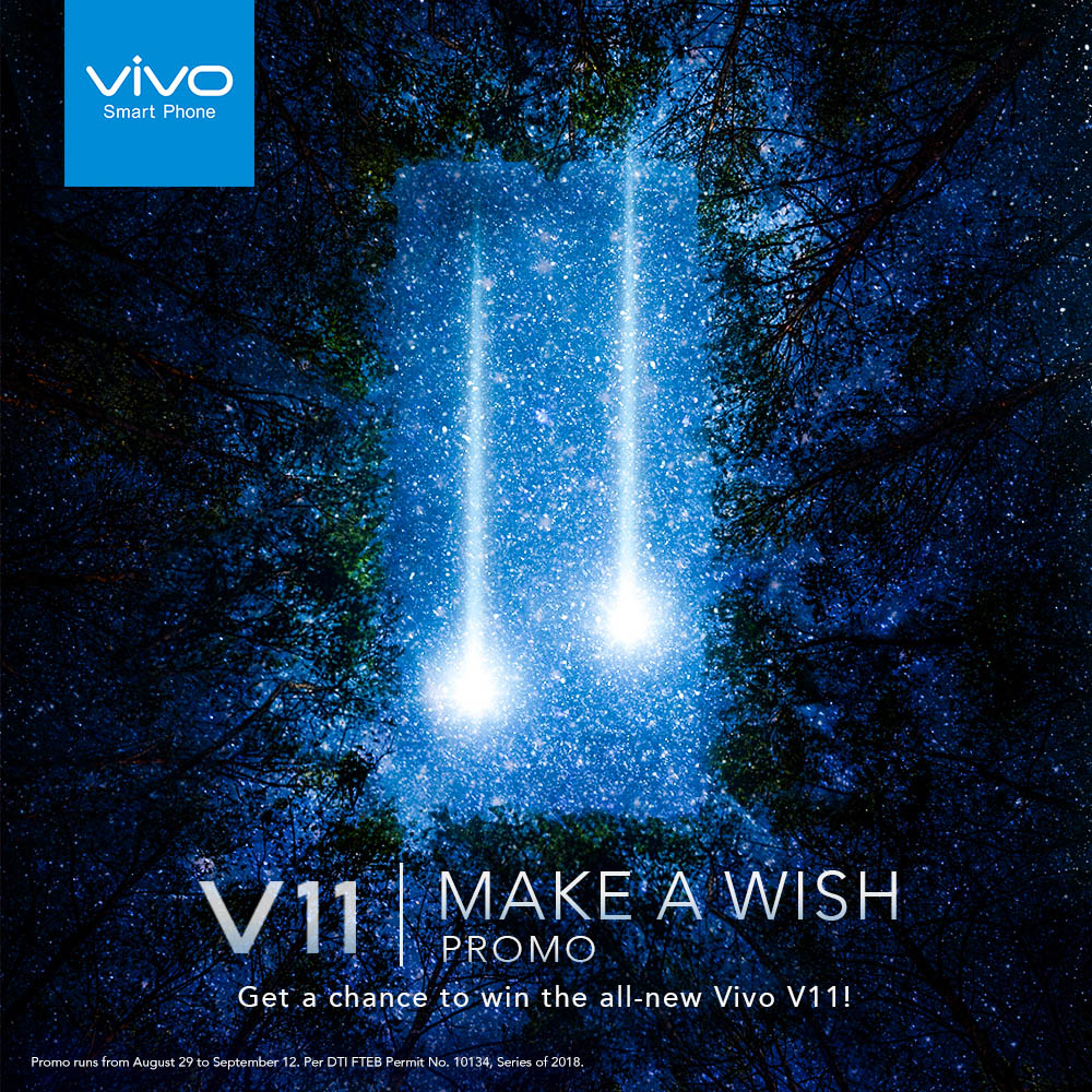 Get a chance to win the newest Vivo V11 through #MakeAWish promo