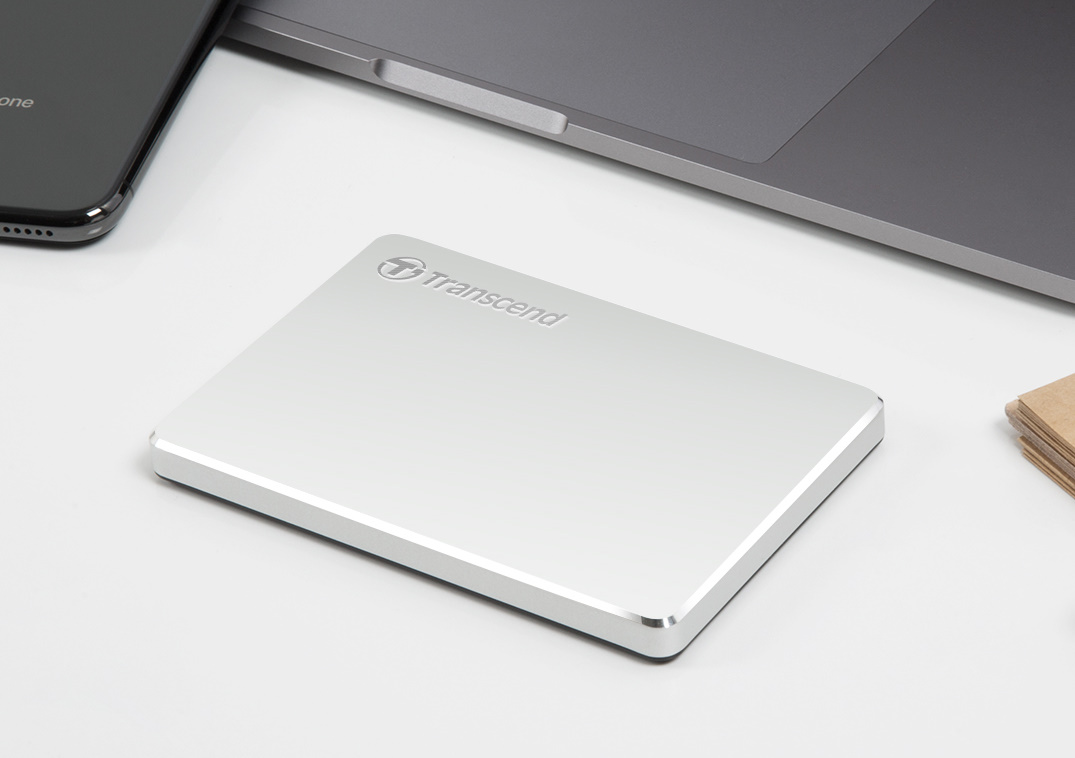Transcend Introduces Ultra Slim Portable Storage StoreJet 25C3S in a Stylish Aluminum design