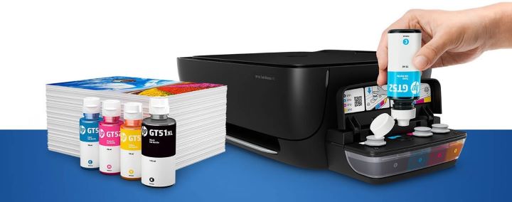 HP Ink Tank printers use low-cost ink for high-page yield