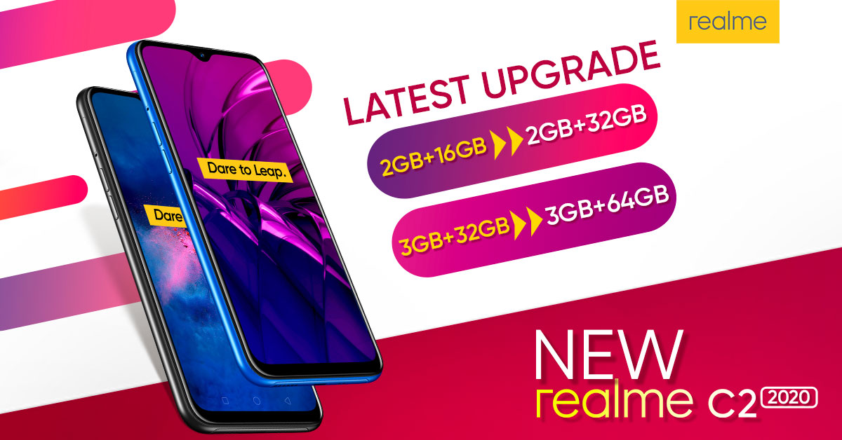 The next #RealEntryLevelKingrealme C2 2020 now available in PH for P6,490