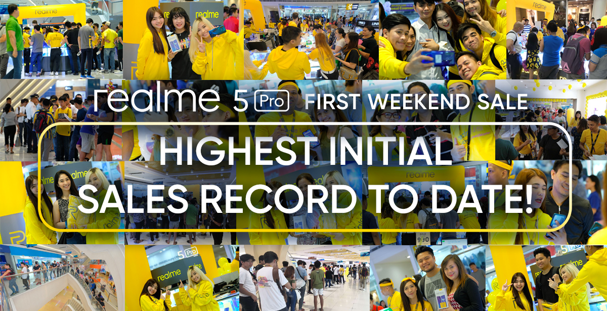 Realme Philippines makes biggest introductory offline sales record with realme 5 Pro