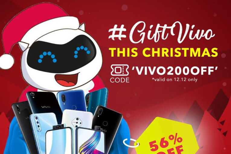 #GiftVivoThisChristmas with up to 56% discounts at Lazada, Shopee 12.12 sale