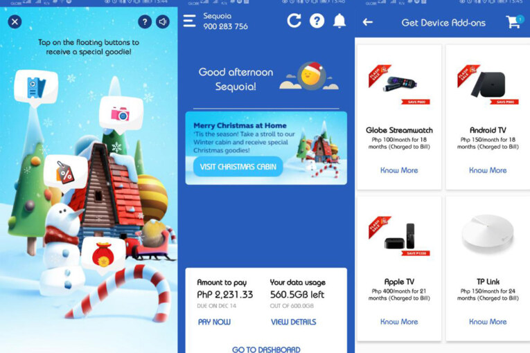 Exclusive holiday treats via the Globe at Home App