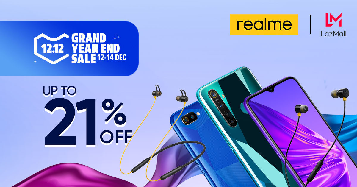 Realme Buds 2 and Buds Wireless to be launched at Lazada 12.12 plus with smartphone markdown up to 21-percent!