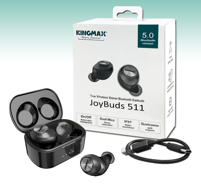 KINGMAX JoyBuds511 TWS Bluetooth earbuds debuts with dual microphones and CVC noise reduction technology