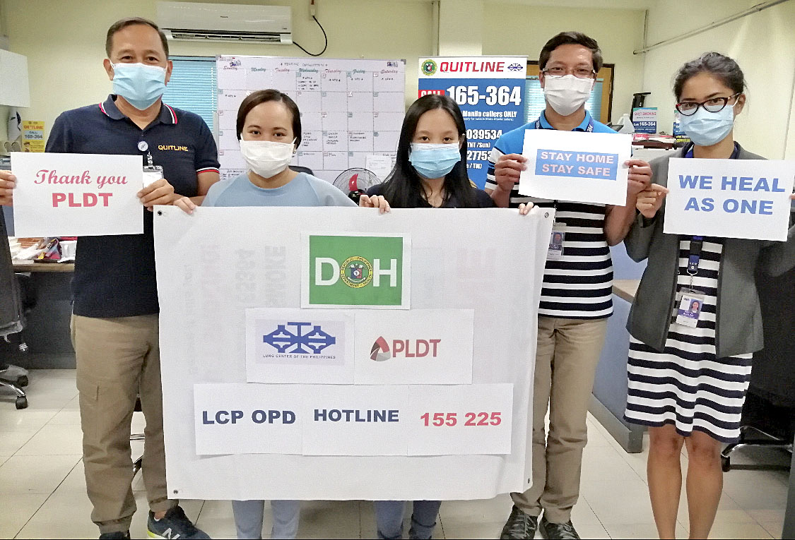 PLDT Enterprise and Lung Center of the Philippines launches 155225 LCP-OPD hotline