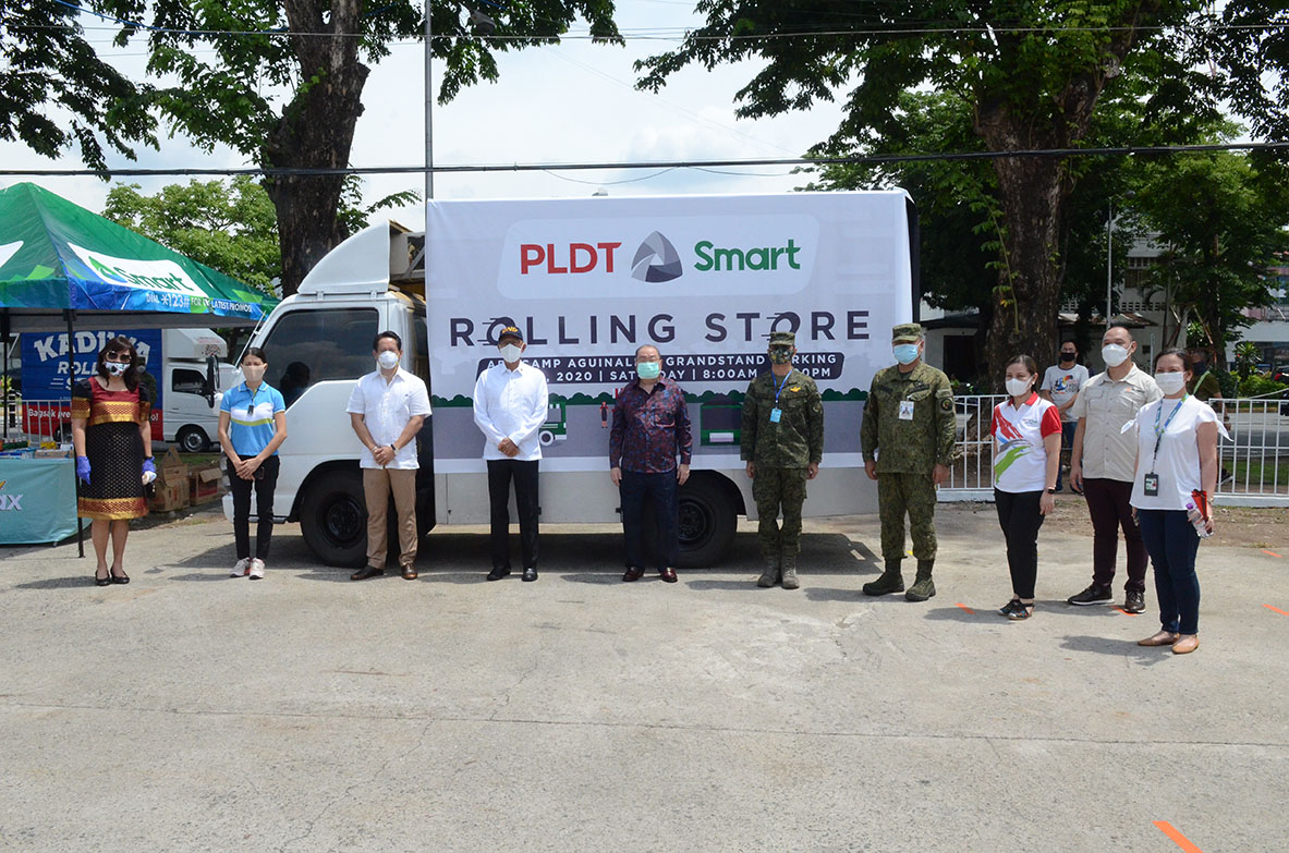 PLDT and Smart launch rolling store for frontline AFP workers