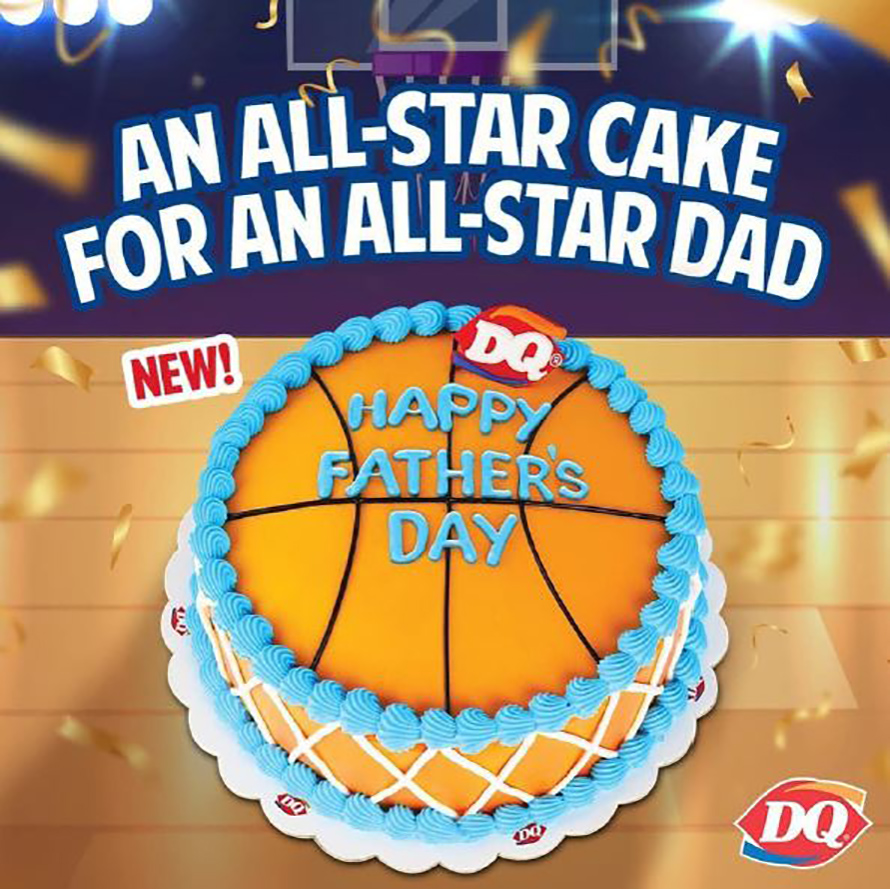 Dairy Queen’s limited-edition Father’s Day Basketball Ice Cream Cake now available