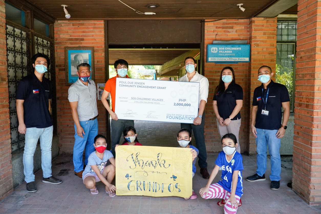 Grundfos Foundation supports more than 1,000 orphaned children and childcare frontline workers in the Philippines