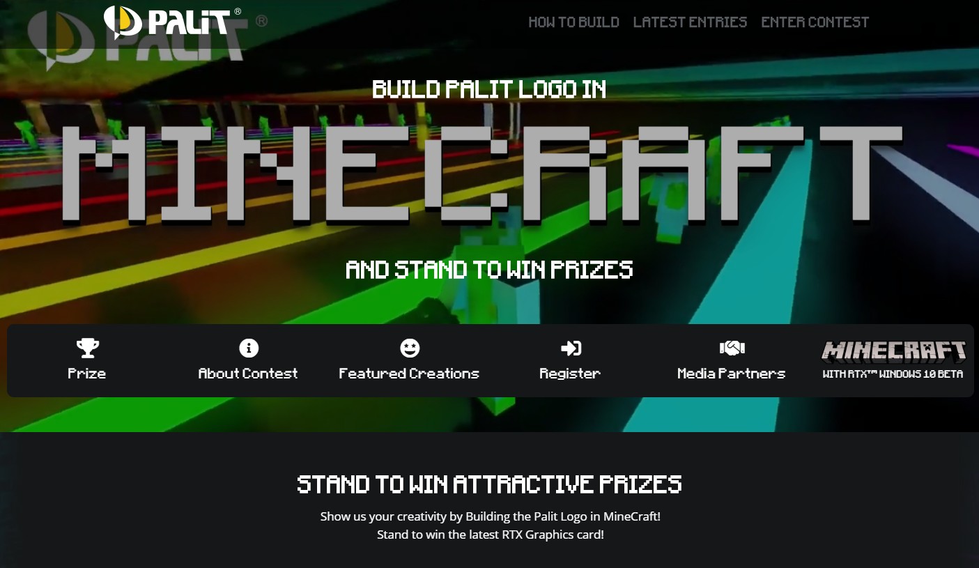 Join the “Build a PALIT logo in Minecraft” Contest