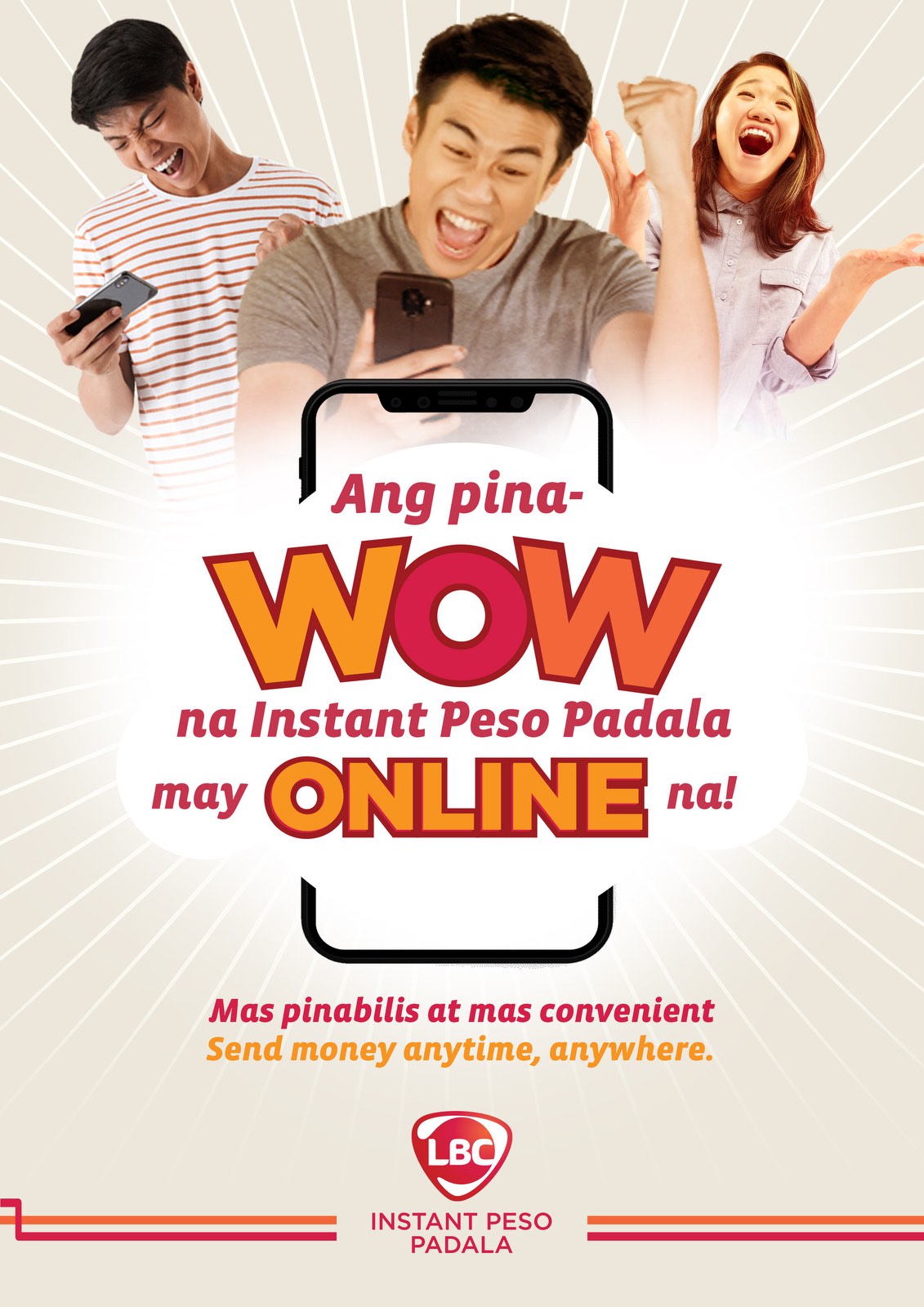 Stay home, send money online with LBC’s Instant Peso Padala