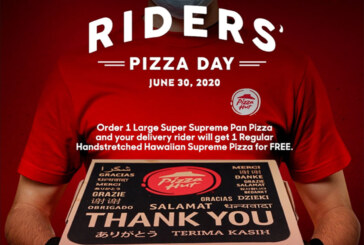 Pizza Hut gives free pizza to delivery riders on June 30 celebrating Rider’s Pizza Day