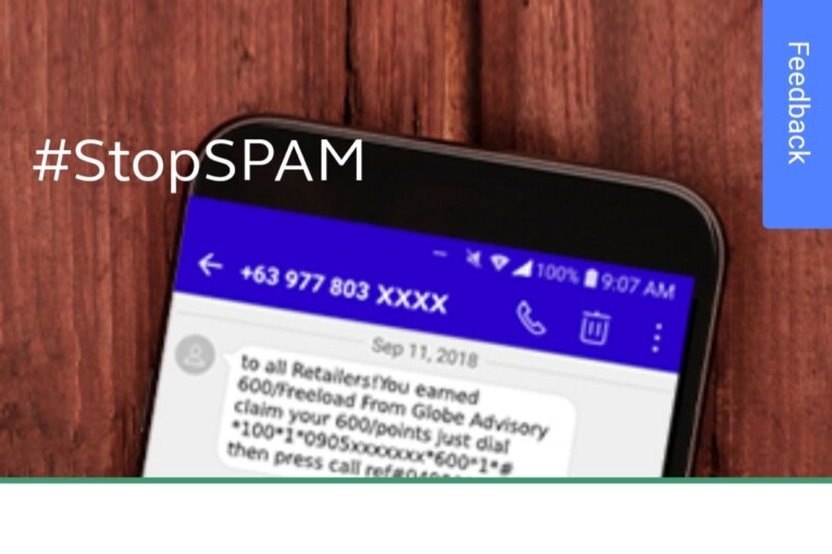 Globe urges customers to use reporting tool for spam/scam cases