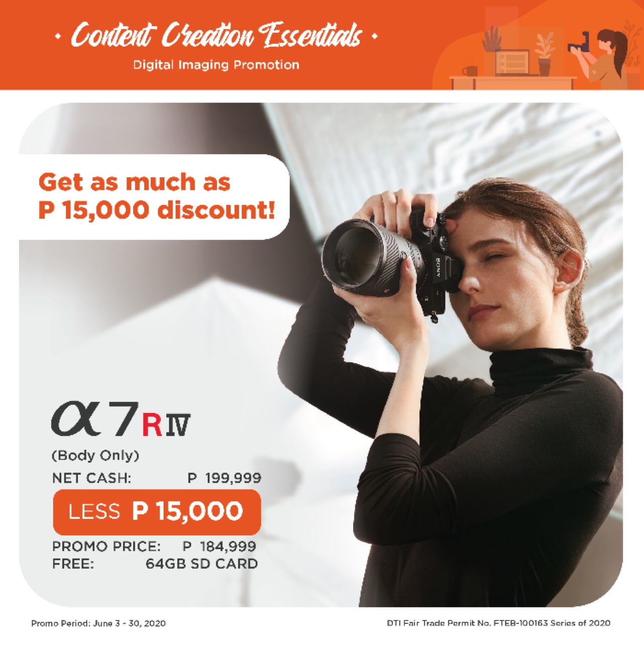 Sony Content Creation essentials promo offers savings up to PHP15,000