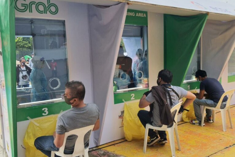 Grab, National Taskforce on COVID, BCDA launches COVID-19 testing site for driver and delivery partners in Metro Manila
