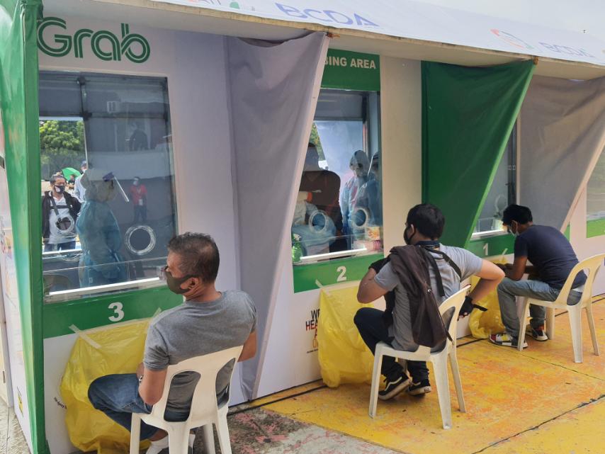 Grab, National Taskforce on COVID, BCDA launches COVID-19 testing site for driver and delivery partners in Metro Manila