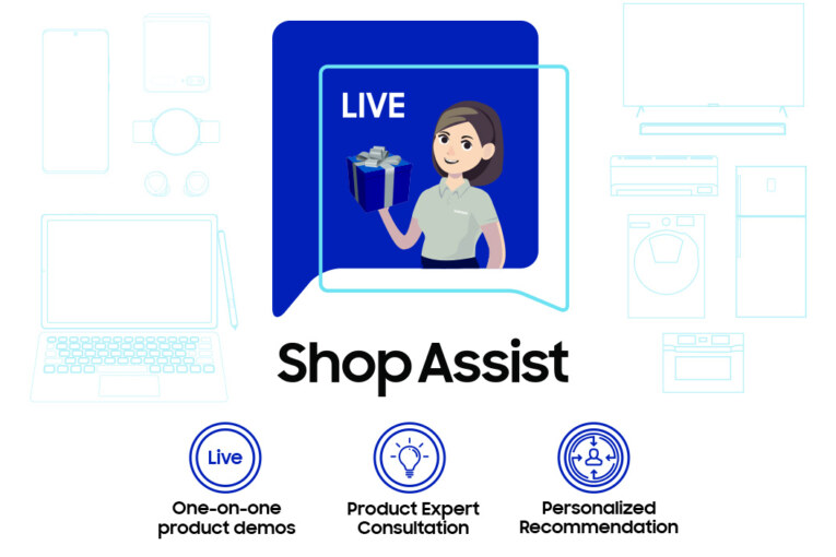 Samsung Live Shop Assist service offers online product demonstrations via live streaming