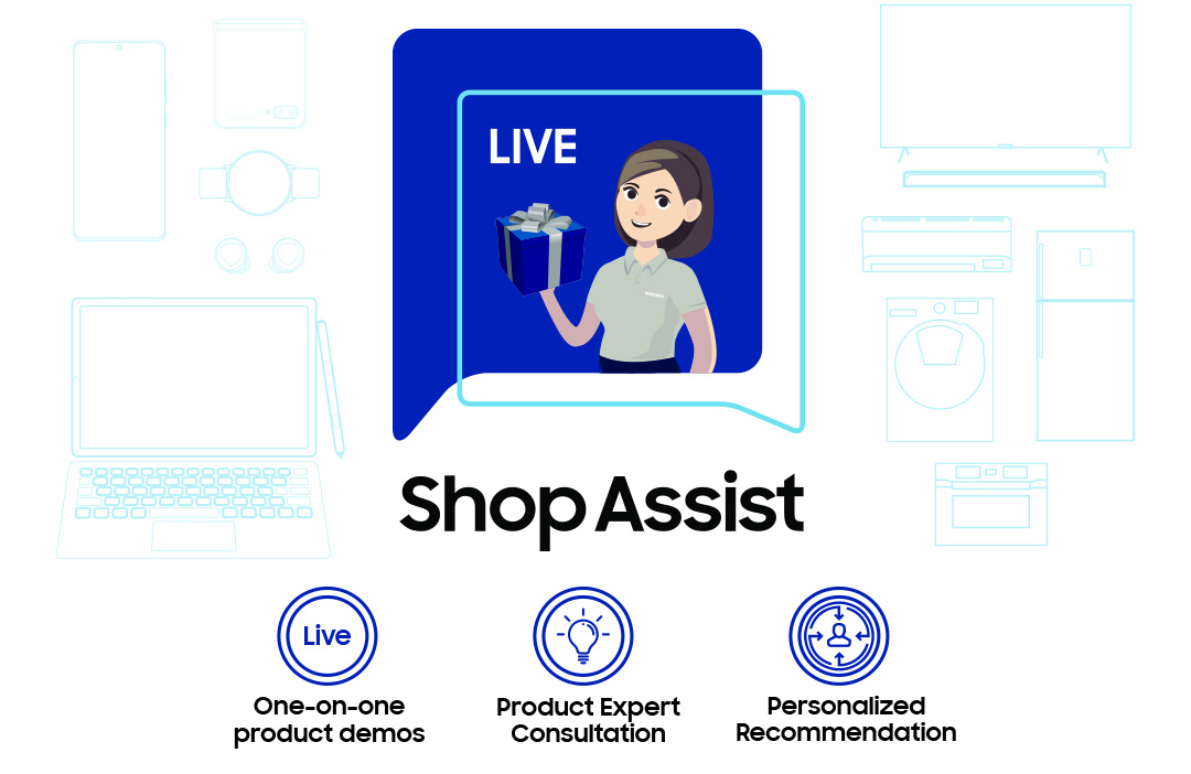 Samsung Live Shop Assist service offers online product demonstrations via live streaming
