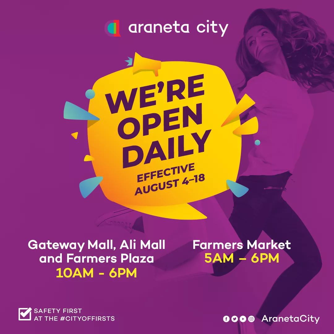 Araneta City remains open under MECQ