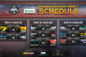 The Mobile Legends: Bang Bang Professional League-Philippines Season 6, in Partnership with Smart,  Bring Regular Season on August 21