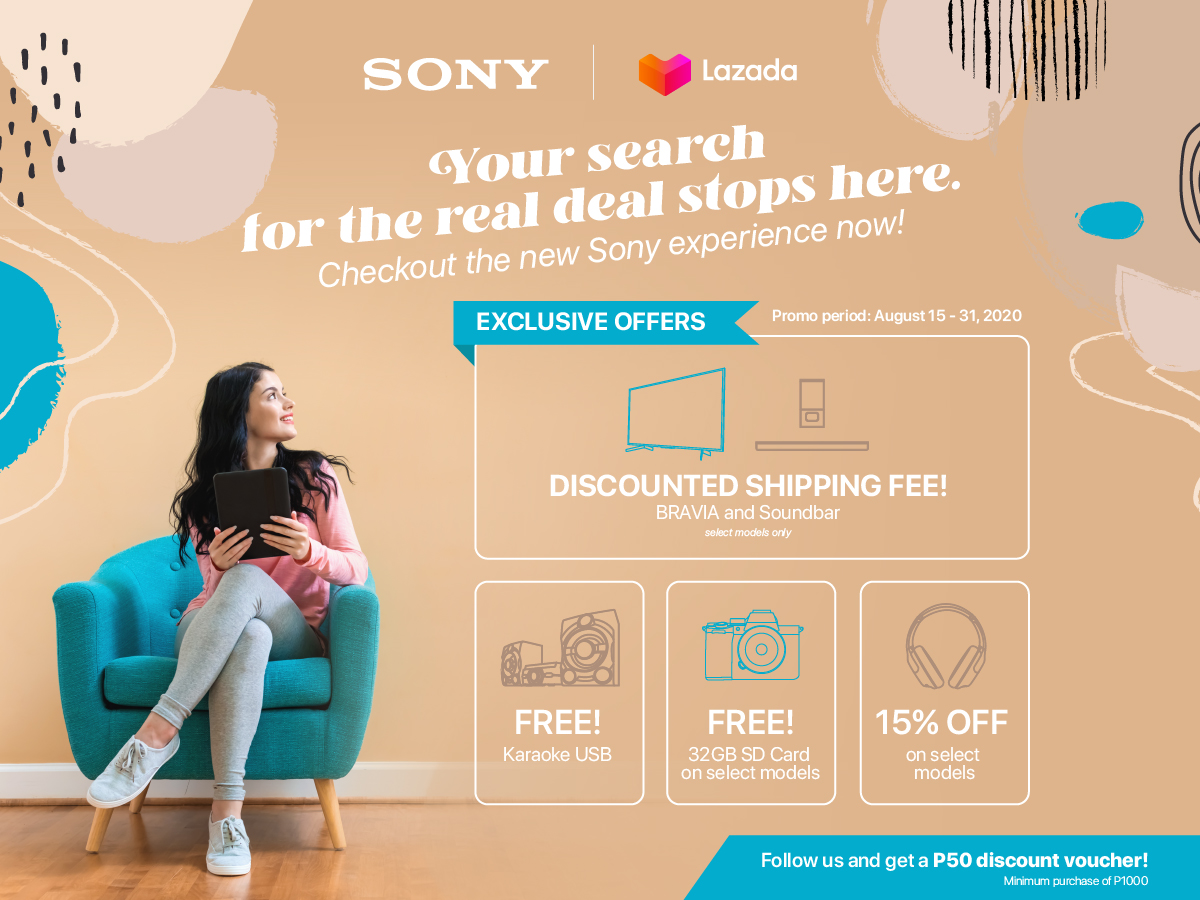 Skip the line and get your Sony products from LazMall