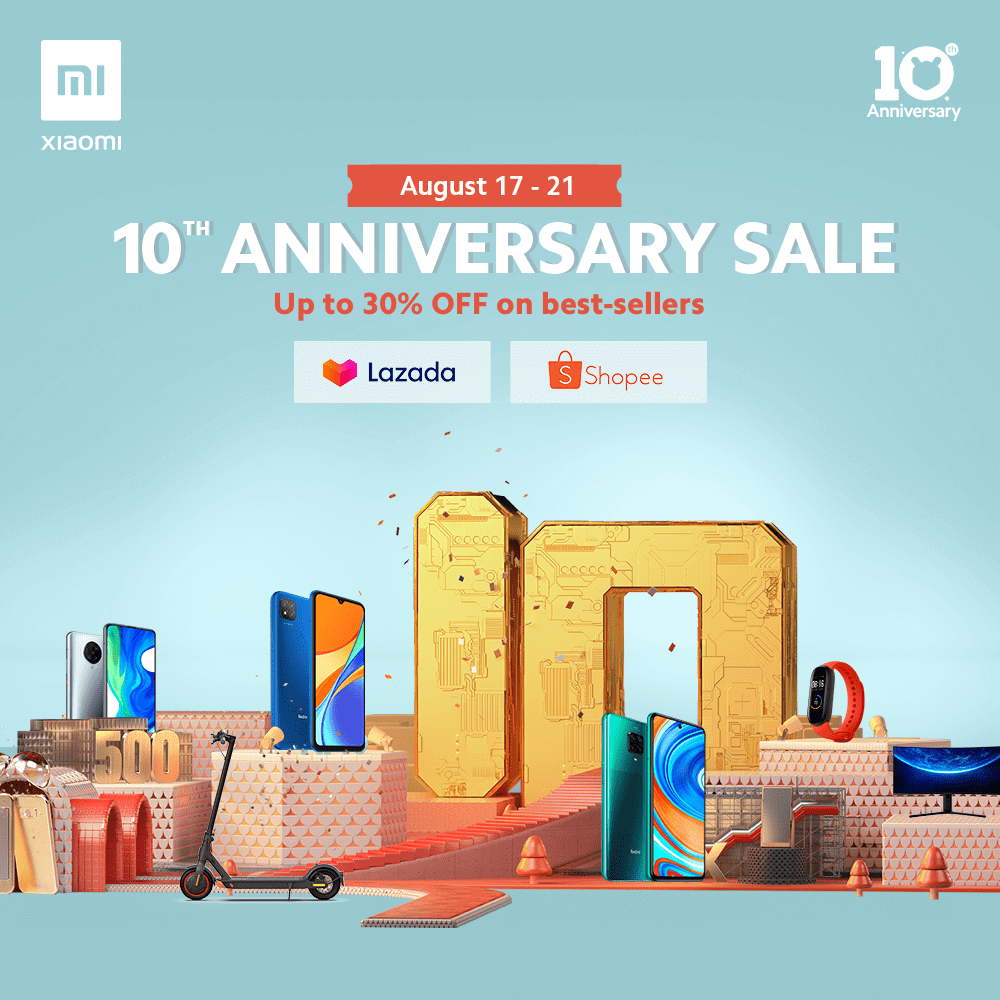 Xiaomi celebrates 10-year anniversary with special online deals from August 17 to 21