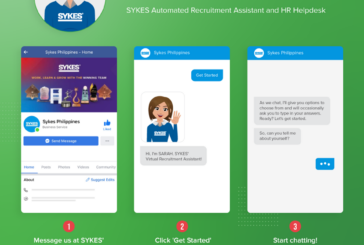 SYKES launches AI chatbot SARAH assists employee and applicants inquiries, through Facebook Messenger