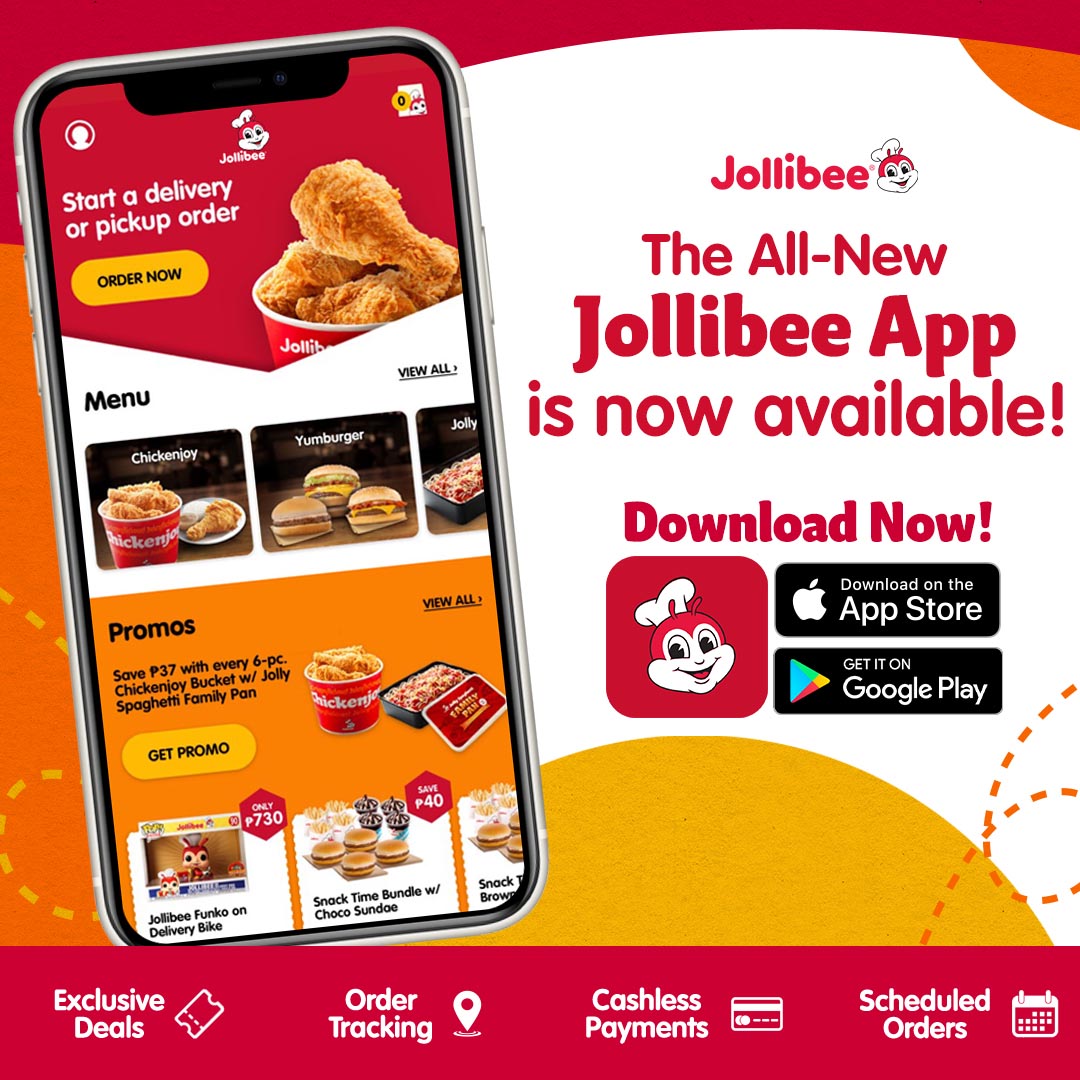 The all-new Jollibee App makes ordering your favorites faster and more convenient!