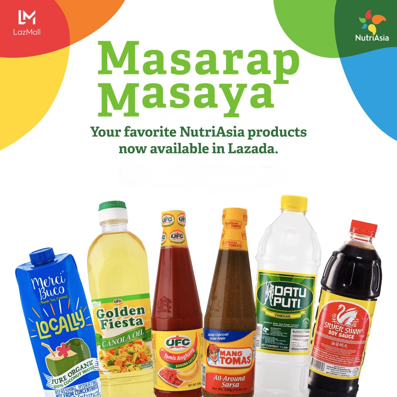 Shop for your favorite NutriAsia products safely from home via Shopee and Lazada!
