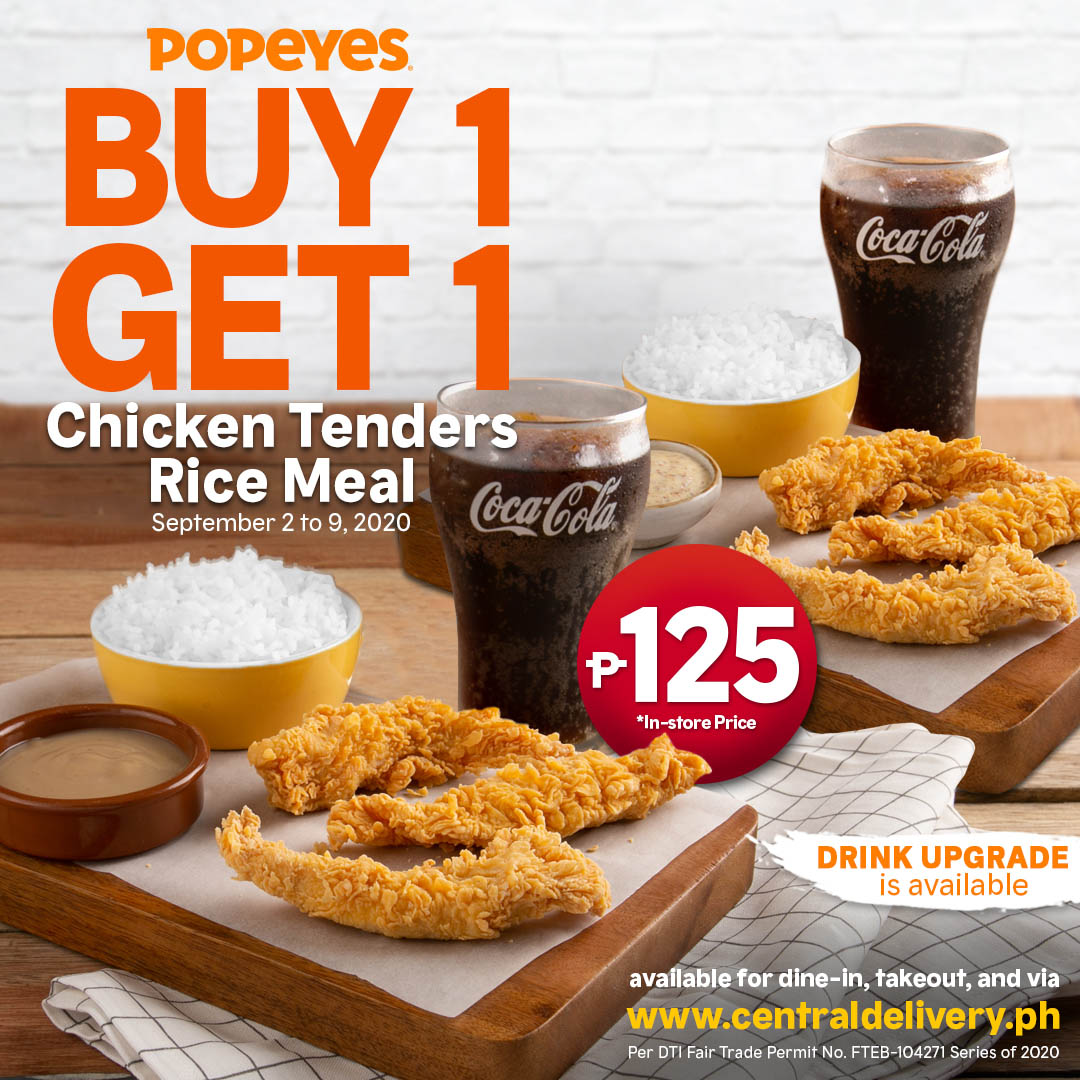 Make September pop with three Buy 1 Get 1 promos from Popeyes