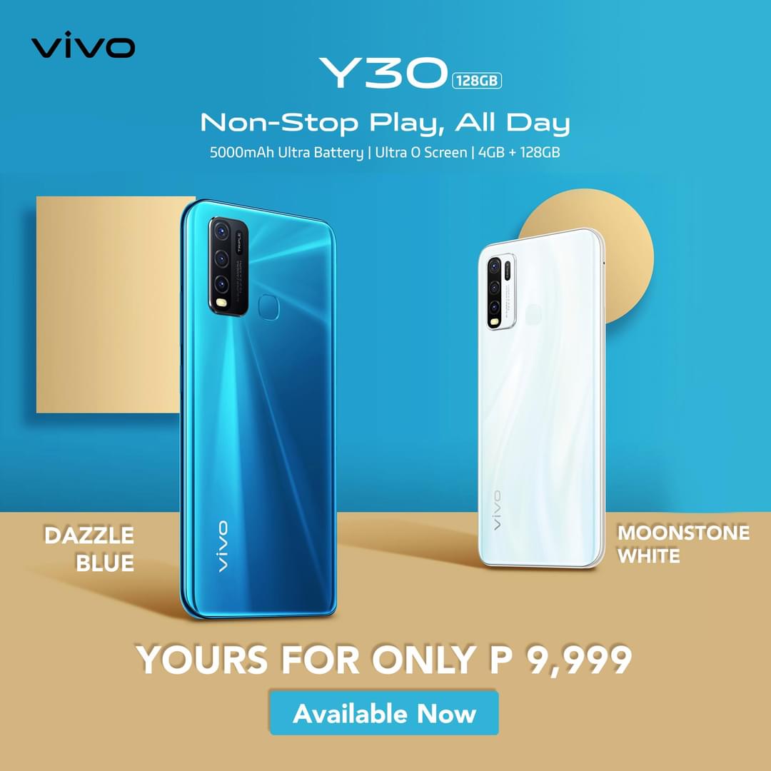 Experience seamless gaming and screen time with vivo Y30’s superior battery life