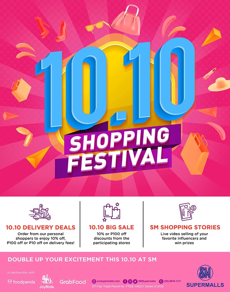 Enjoy ten times the excitement at SM’s 10.10 Shopping Festival!