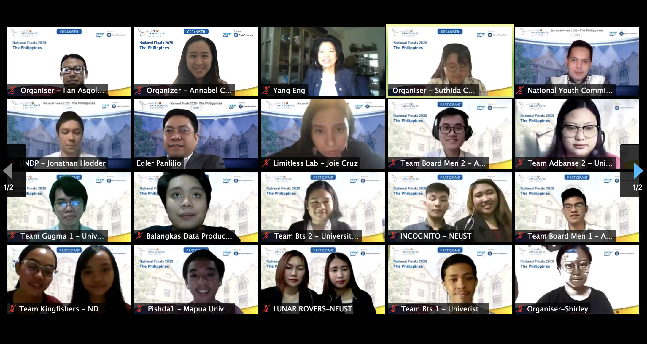 ASEAN Data Science explorers Hosts its First Virtual National Finals and announces team incognito as winner to represent the Philippines