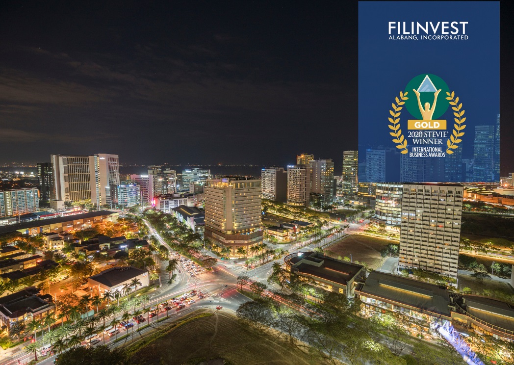 Filinvest Alabang, Inc. bags Gold Stevie Award in 2020 International Business Awards