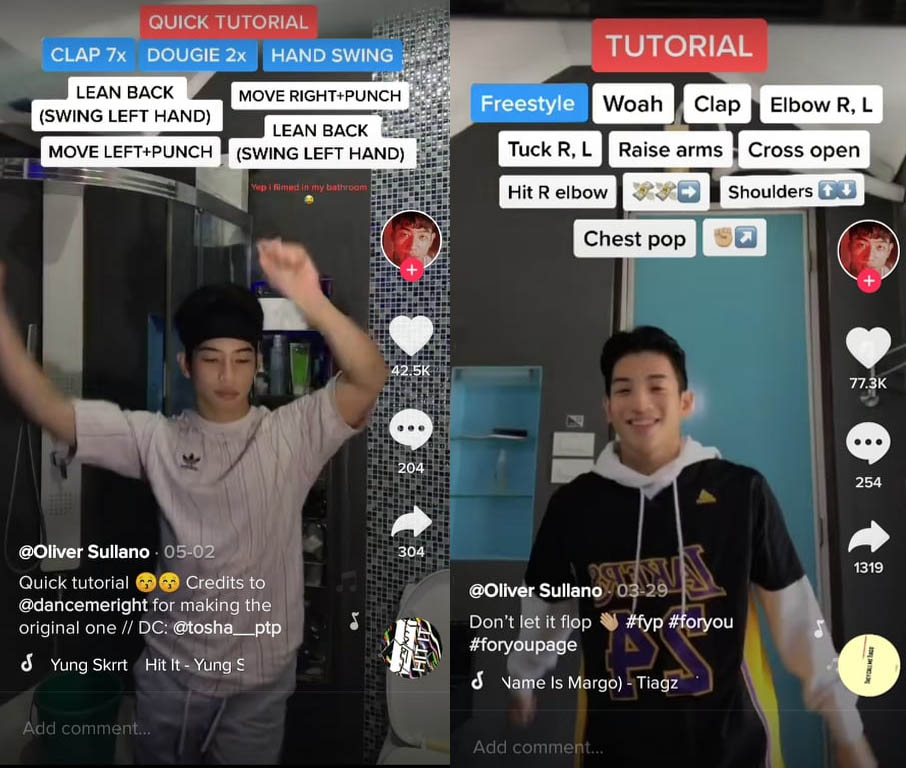 Dance Along to the Hottest TikTok Trends with the Help of Oliver Sullano’s Tutorials