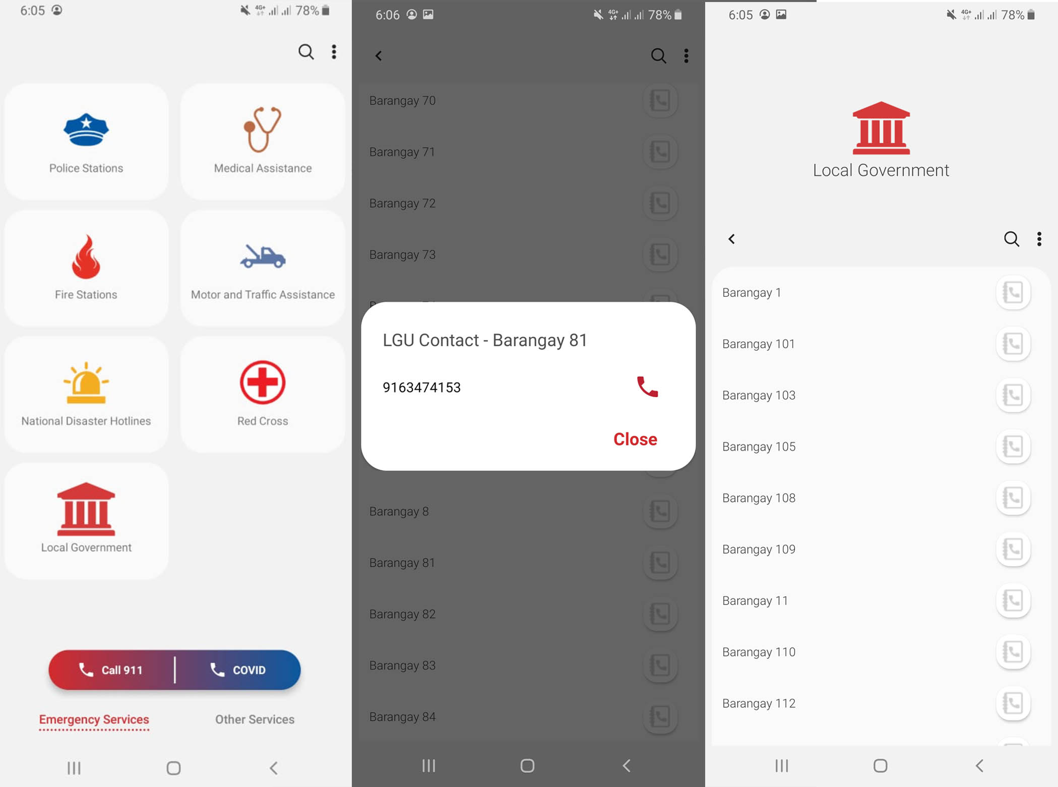 New Update on SAMSUNG 321 App Introduces  Local Government Contacts Nationwide