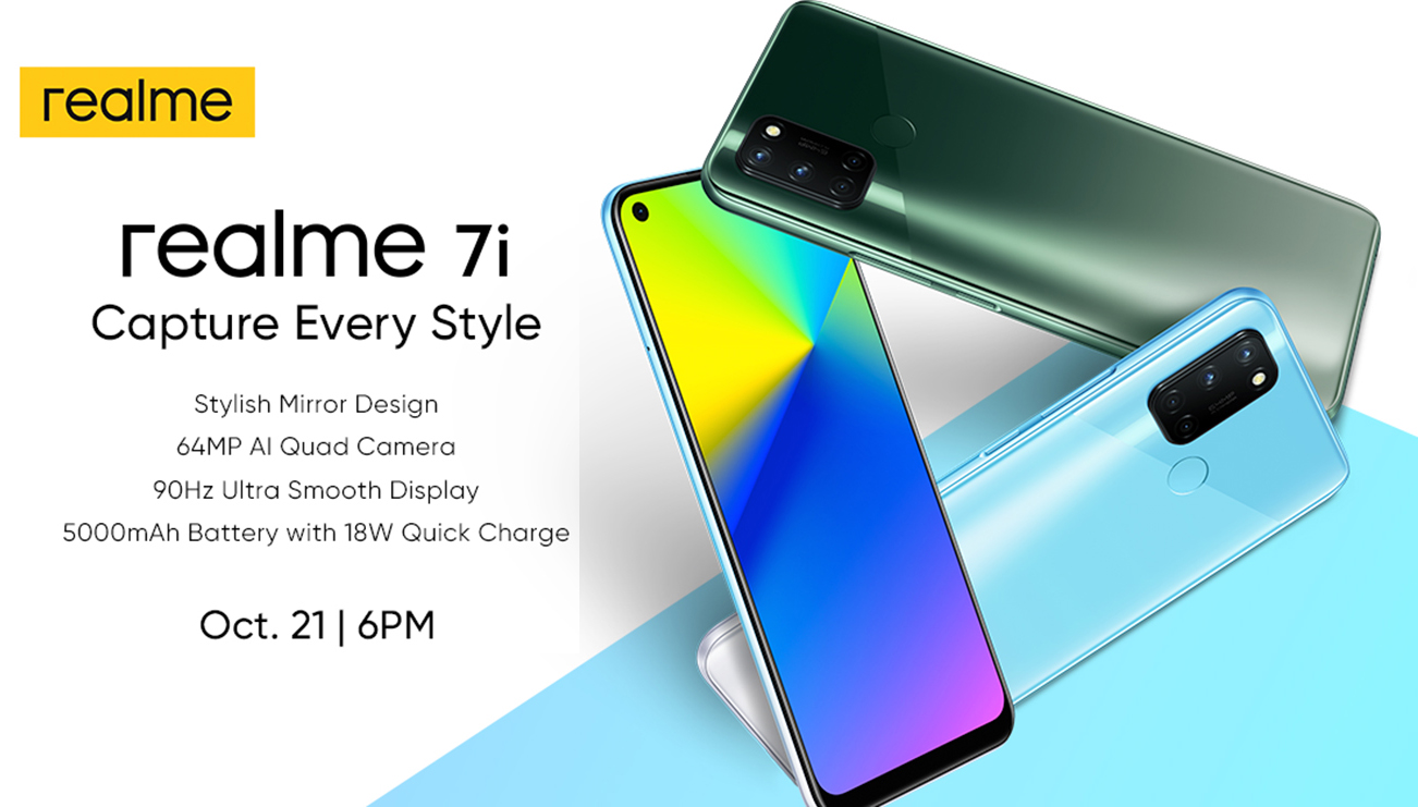 Dive into the 64MP camera experience of the realme 7i on October 21