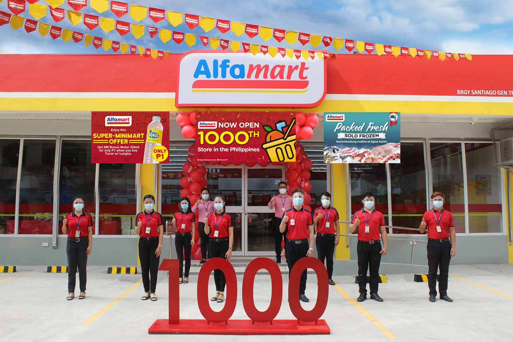 Alfamart proudly opens 1000th store continues expansion and serve loyal customers amid the pandemic