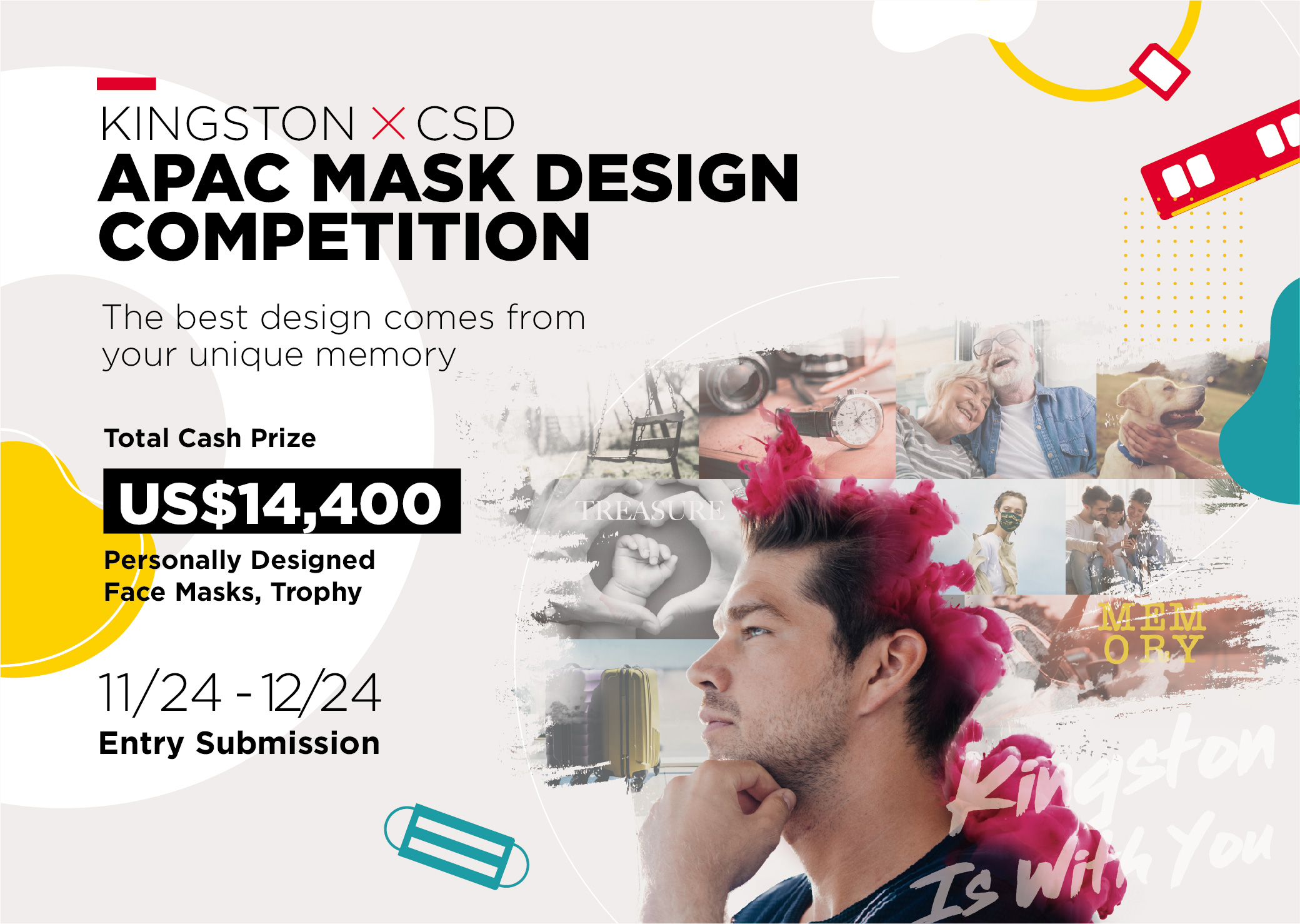 Kingston Partners with CSD in APAC for Face Mask Design Competition with prizes worth up to USD $14,400