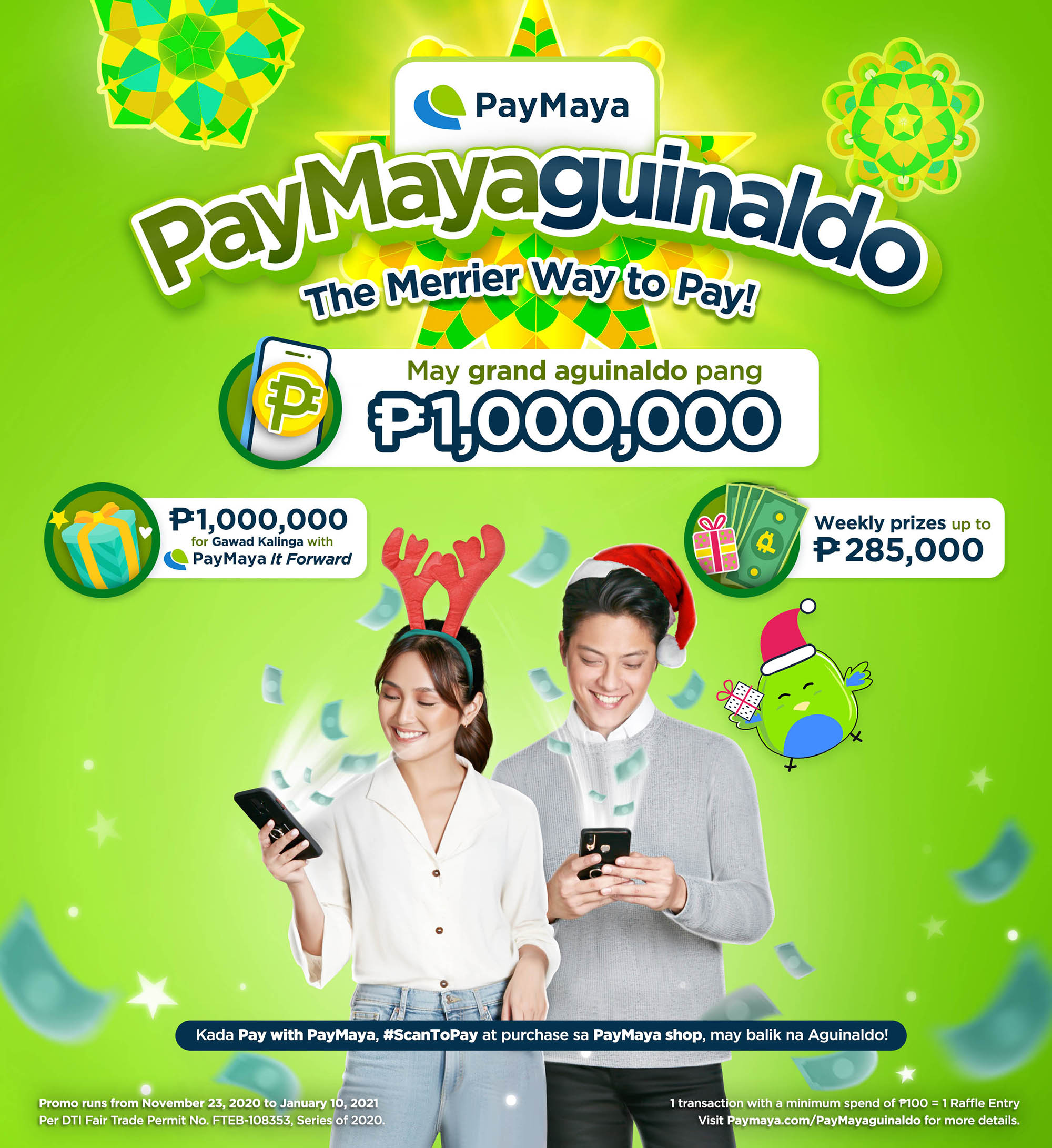 Win 1-Million pesos and help micro entrepreneurs with PayMayaguinaldo Christmas Campaign