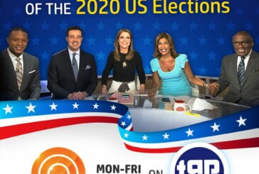 TapTV LAUNCHES WITH LIVE US ELECTION COVERAGE ON THE TODAY SHOW, MONDAY NOVEMBER 2ND AT 9PM