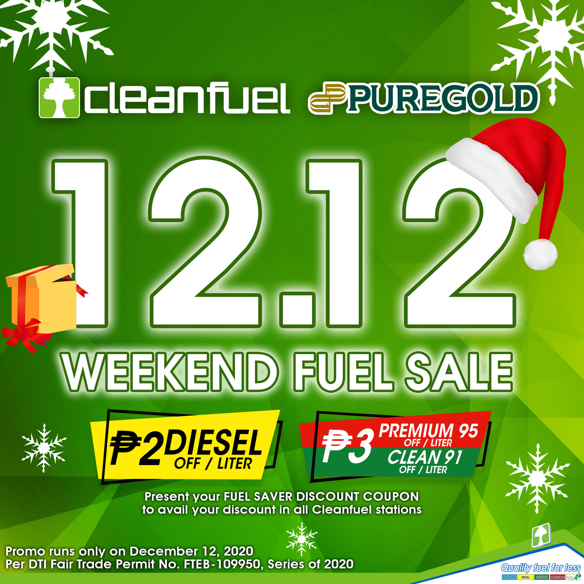 Cleanfuel’s 12.12 Weekend Fuel Sale Promo!